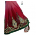 Red Net Velvet Traditional Embroidered Saree Red Net Velvet Traditional Embroidered Saree